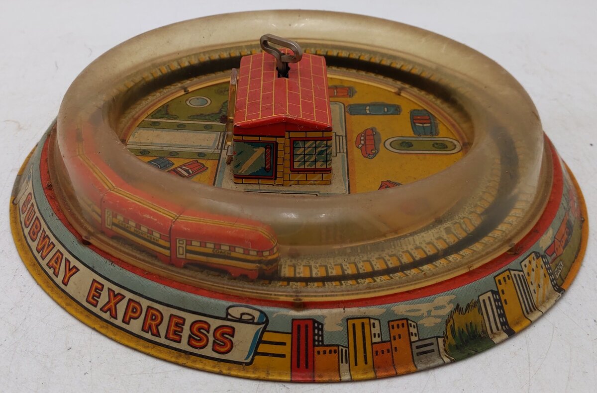 Marx Vintage Tin Windup Subway Express Train Toy VG