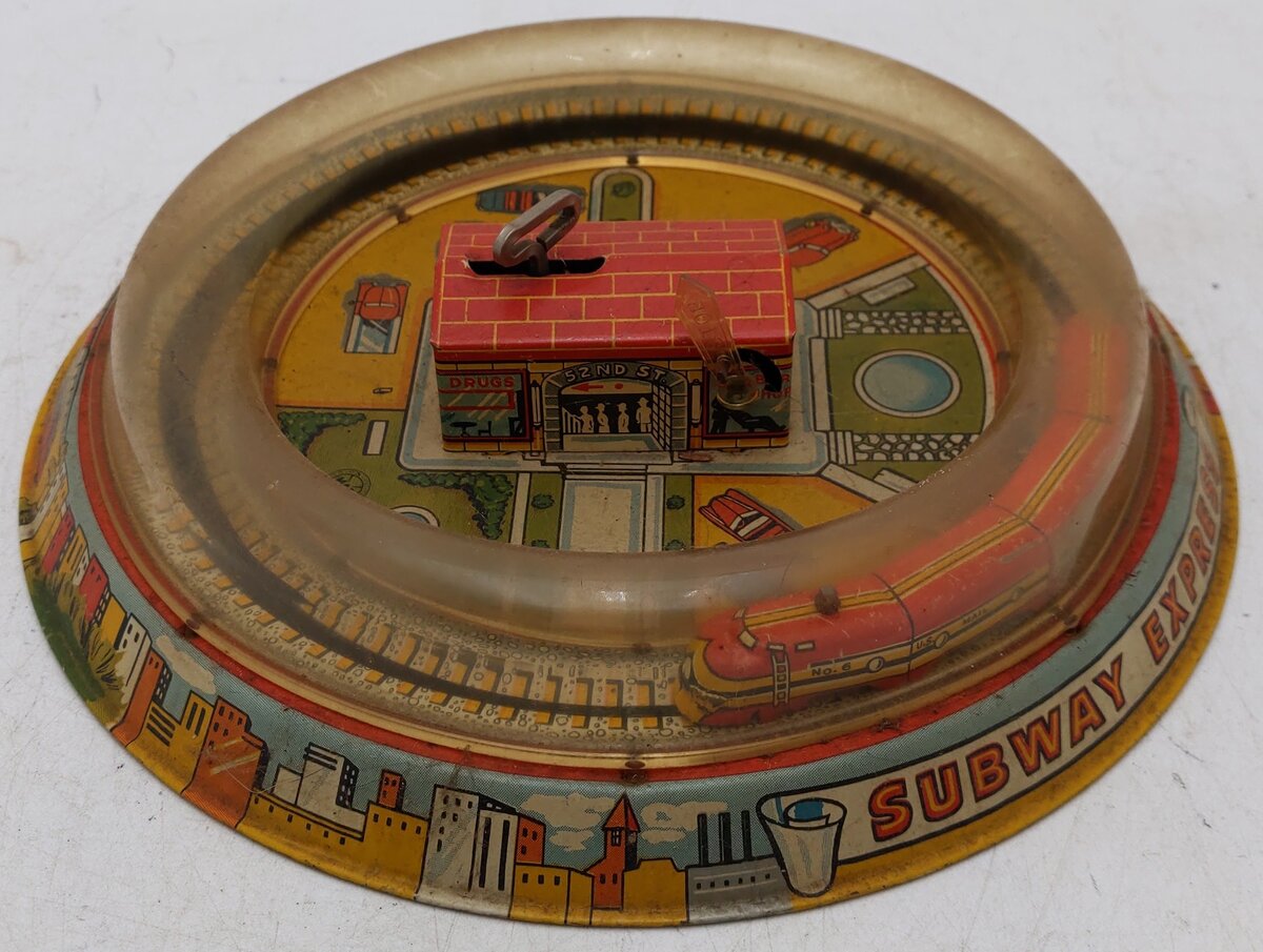 Marx Vintage Tin Windup Subway Express Train Toy VG