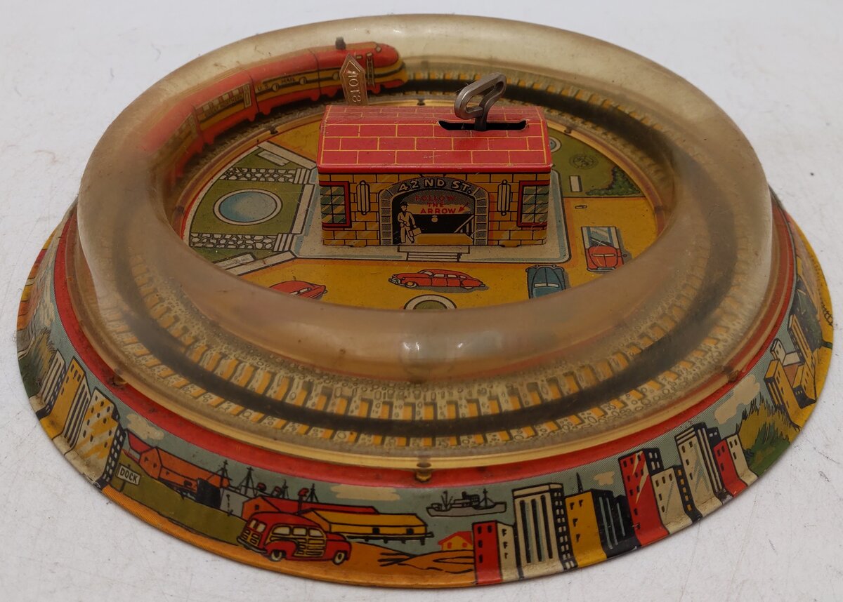 Marx Vintage Tin Windup Subway Express Train Toy VG