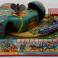 Vintage Tin Windup Children Station Train Toy VG