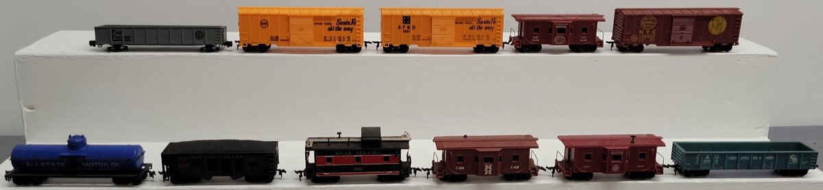 Marx HO Gauge Assorted Freight Cars 2226, 25000, 630, 1961, 174853, 36000 [11] VG