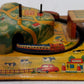 Vintage Tin Windup Train Station Toy VG