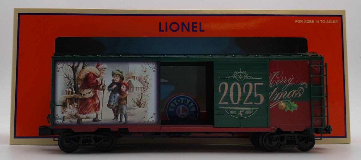 Lionel 2526690 O 2025 Christmas PS-1 Boxcar #2025 EX/Box