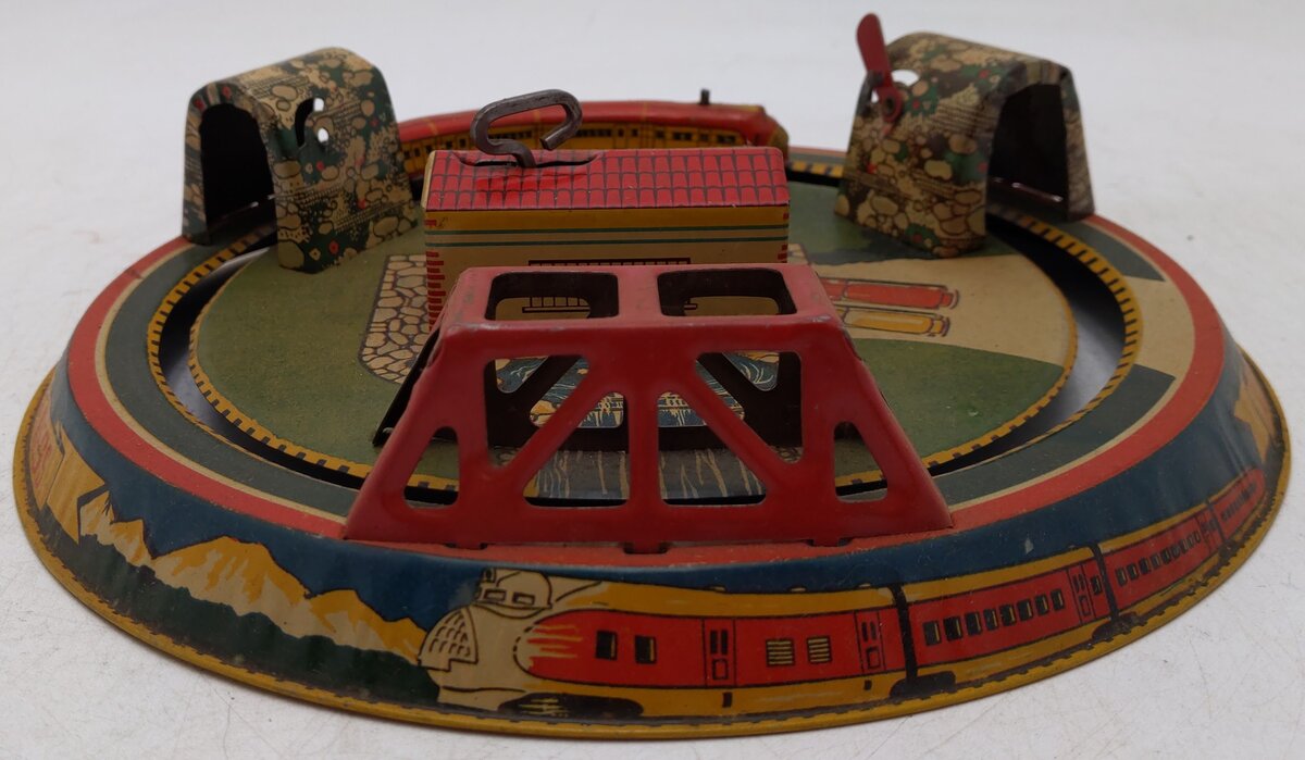 Marx Vintage Tin Windup Honeymoon Express Train Toy VG