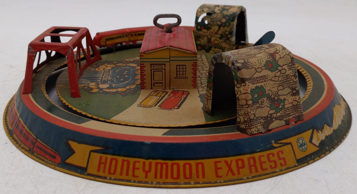Marx Vintage Tin Windup Honeymoon Express Train Toy VG