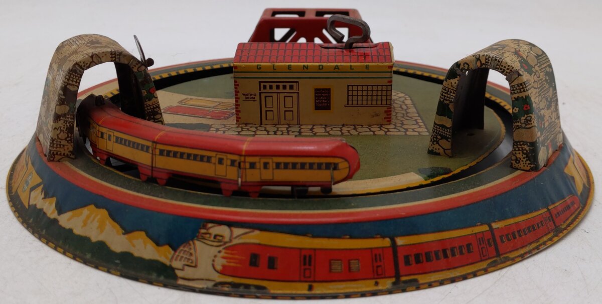 Marx Vintage Tin Windup Honeymoon Express Train Toy VG
