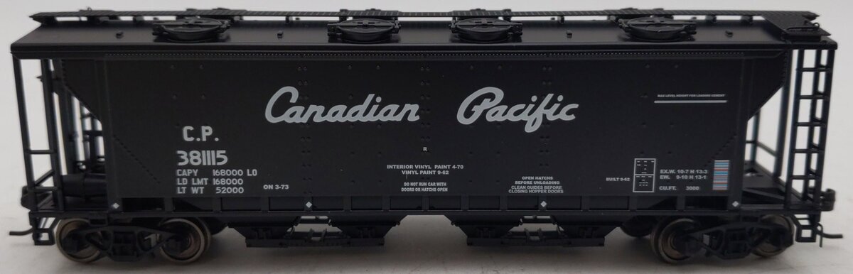 True Line Trains 300337 HO Scale Canadian Pacific 4-Bay Hopper Car #381115 EX/Box