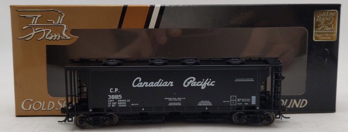 True Line Trains 300337 HO Scale Canadian Pacific 4-Bay Hopper Car #381115 EX/Box