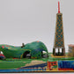 Red China Vintage Tin Communications Windup Train Toy VG/Box