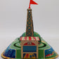 Red China Vintage Tin Communications Windup Train Toy VG/Box
