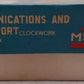Red China Vintage Tin Communications Windup Train Toy VG/Box
