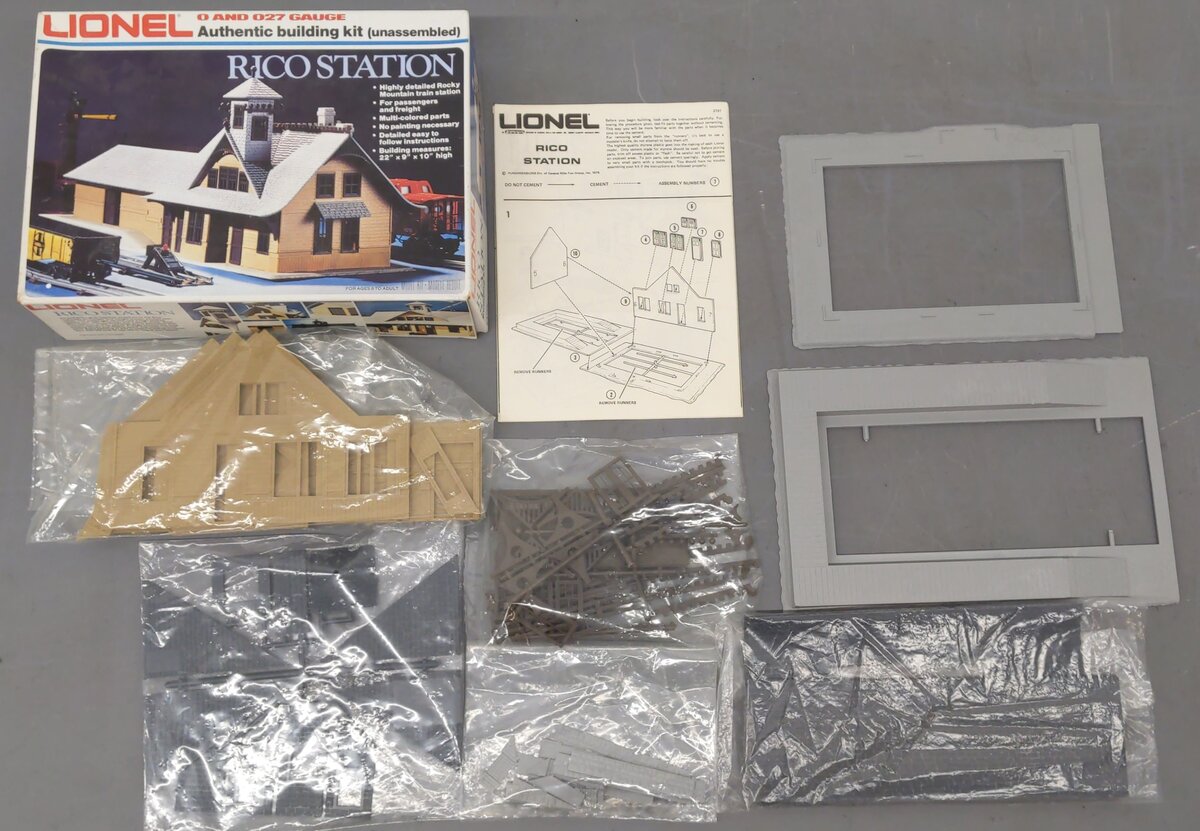 Lionel 6-2709 O / 027 Gauge Rico Station Building Kit EX/Box