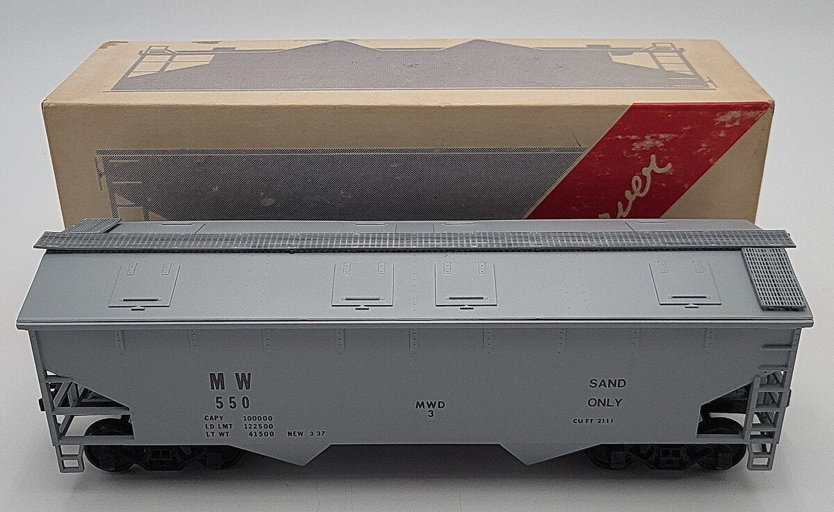 Weaver O Scale Minnesota Western Hopper Car #550 (2-Rail) VG/Box