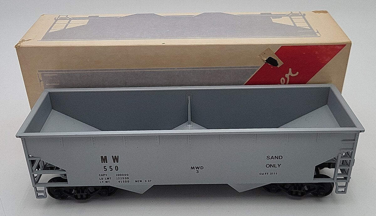 Weaver O Scale Maintenance of Way Hopper car #550 (2-Rail) VG/Box
