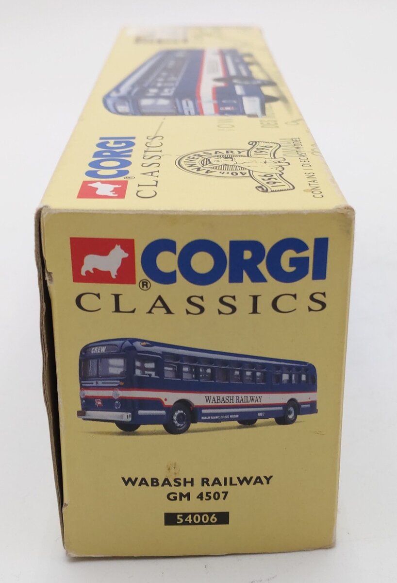 Corgi 54006 1:50 Fallen Flags: Wabash Railway GM Transportation Bus # 4507 EX/Box
