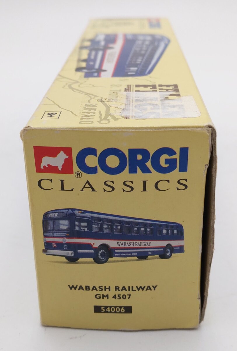 Corgi 54006 1:50 Fallen Flags: Wabash Railway GM Transportation Bus # 4507 EX/Box