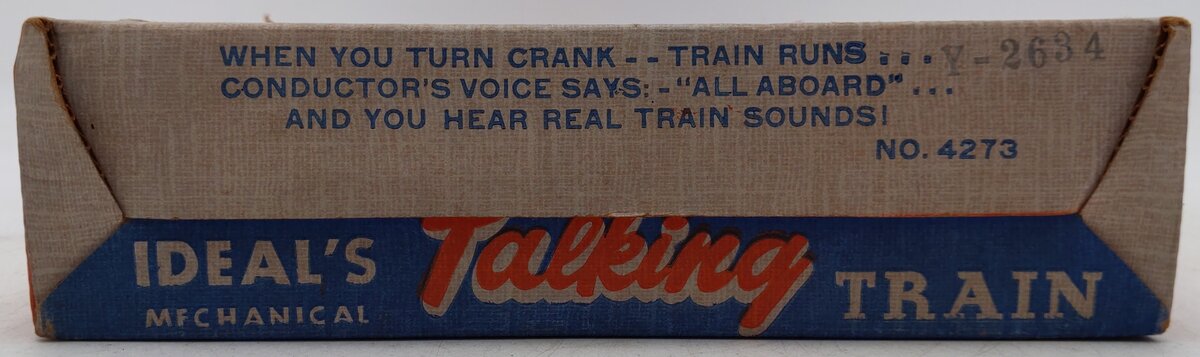 Ideal 4273 Vintage Tin Windup El Tren De La Alegria Train Toy VG/Box