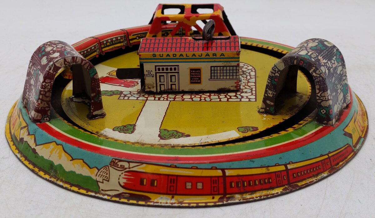 Ideal 4273 Vintage Tin Windup El Tren De La Alegria Train Toy VG/Box