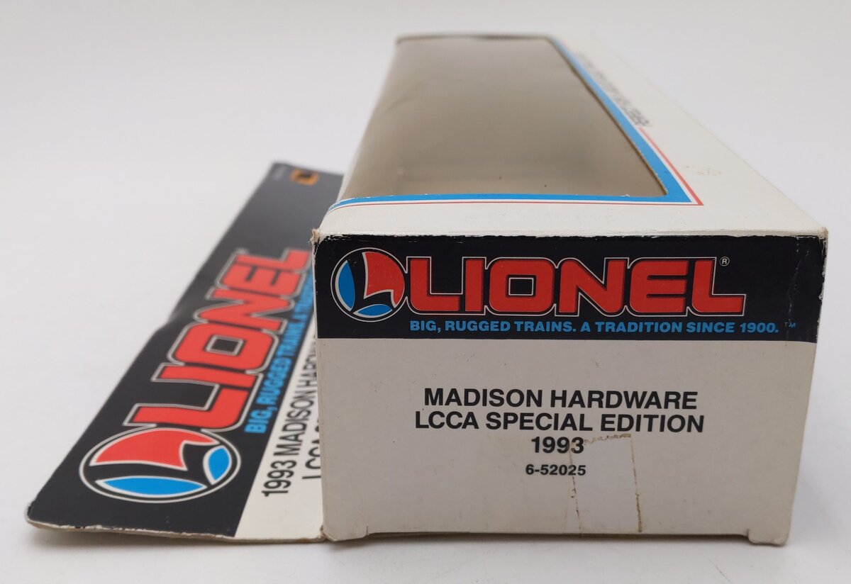 Lionel 6-52025 O Madison Hardware LCCA 1993 Special Edition Tractor & Trailer NIB