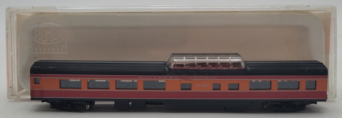 Con-Cor 0001-04061F N Scale Southern Pacific Daylight 85' Vista Dome Passenger EX/Box