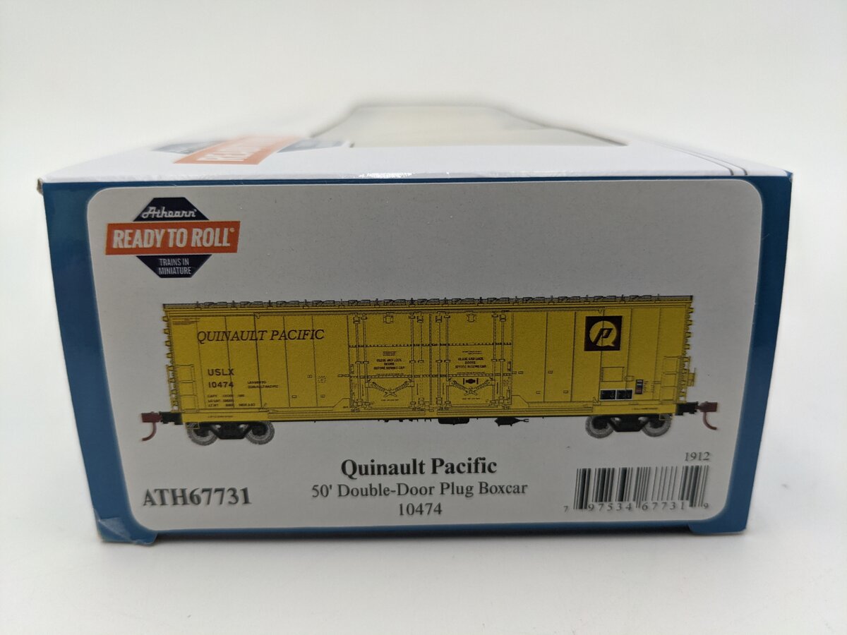 Athearn 67731 HO Scale GE Rail Services RTR 50' Evans DD Plug Boxcar #10474 NIB