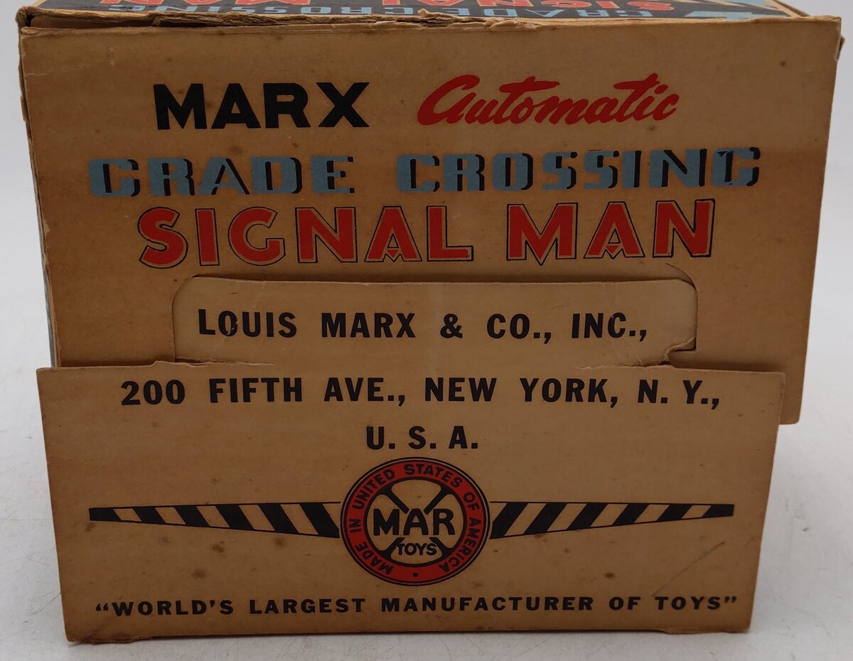 Marx 1420 Vintage O Operating Gateman & Crossing Gate VG/Box