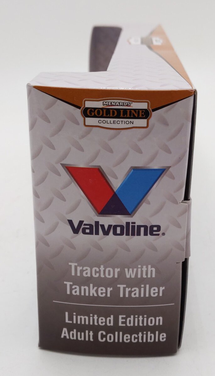 Menards 279-3547 1:64 Scale Gold Line Diecast Valvoline Tractor W/Tanker Trailer LN/Box