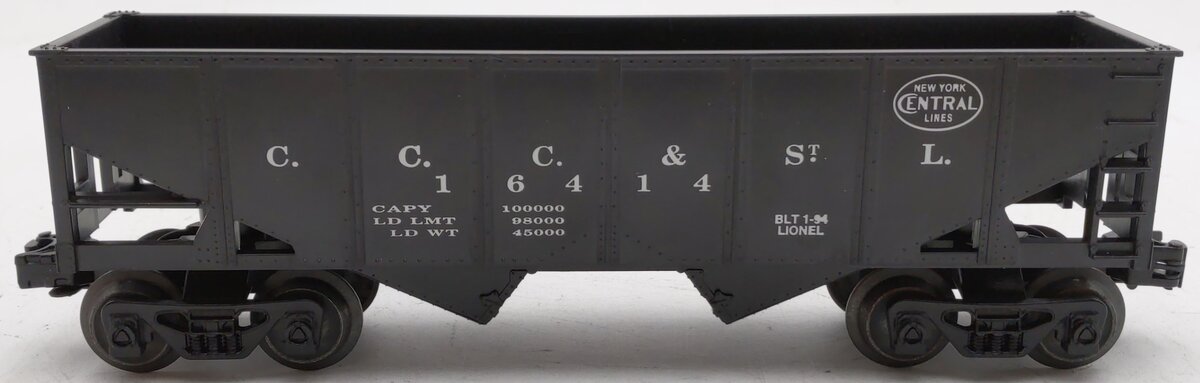 Lionel 6-16414 O Gauge Cleveland Cincinnati Chicago & St. Louis 2-Bay Hopper Car EX/Box