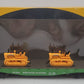 Athearn 81412 HO Burlington Northern 40' Flat w/ 2 John Deere Crawlers #43690 LN/Box