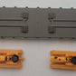 Athearn 81412 HO Burlington Northern 40' Flat w/ 2 John Deere Crawlers #43690 LN/Box
