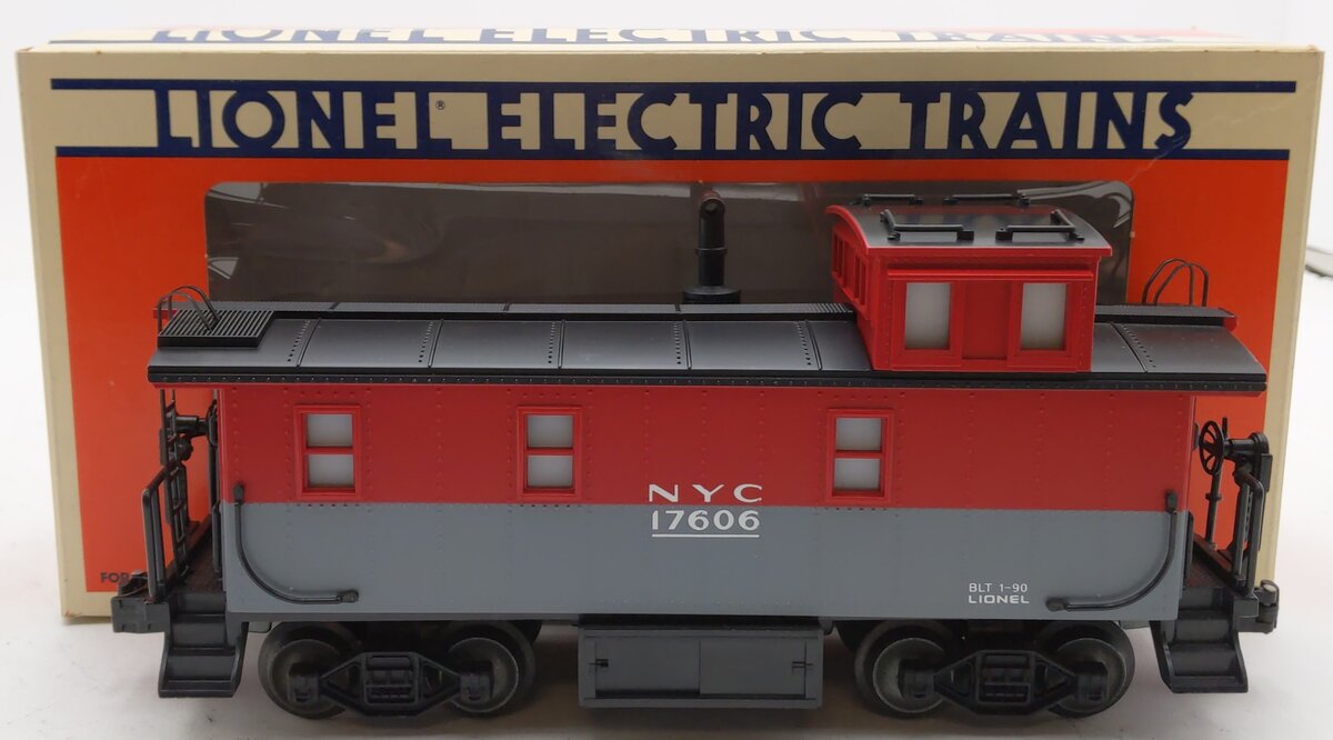 Lionel 6-17606 O Gauge New York Central Illuminated Caboose w/ Smoke EX/Box