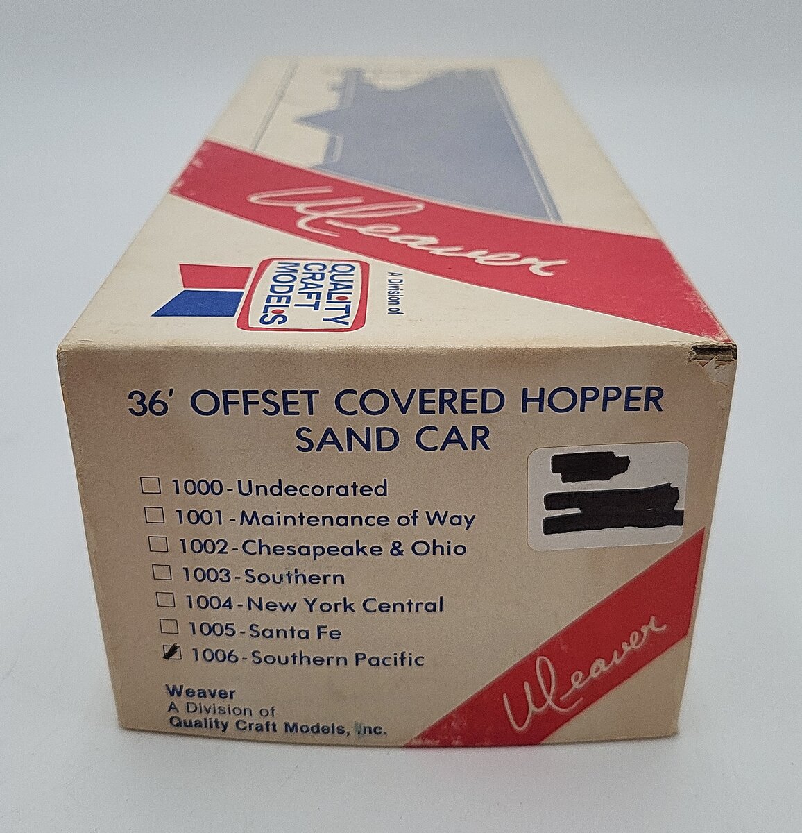 Weaver O Scale Southern Pacific Hopper Car #6702 2-Rail LN/Box