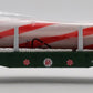 Lionel 2428090 O Peppermint Railroad Transport Bulkhead Flatcar