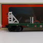 Lionel 2428090 O Peppermint Railroad Transport Bulkhead Flatcar
