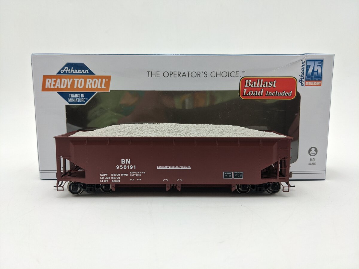 Athearn 7082 HO BN RTR 40' Offset Ballast Hopper with Load #958191 NIB