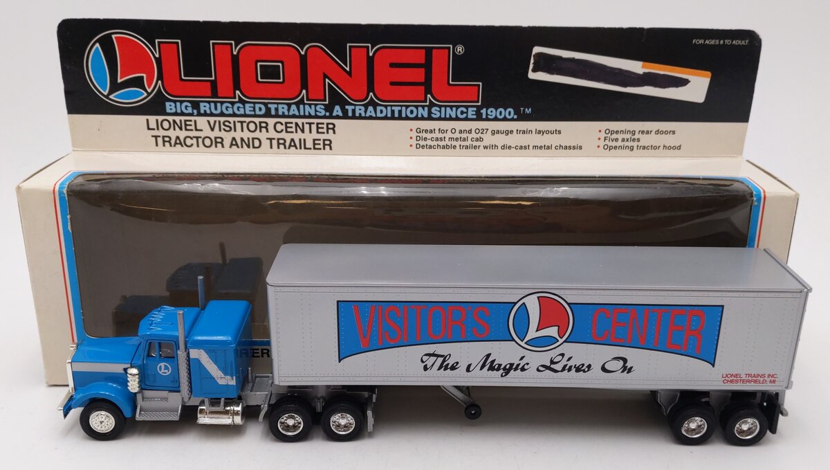 Lionel 6-12860 O / O27 Gauge Visitor L Center Tractor W/ Trailer Diecast LN/Box
