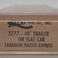 Atlas 3777 N Scale CP Rail Flat Car w/ 40' Trailer #504639 EX/Box