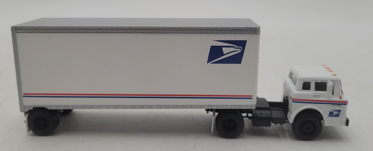 Athearn 93252 HO Scale USPS Truck and Trailer EX