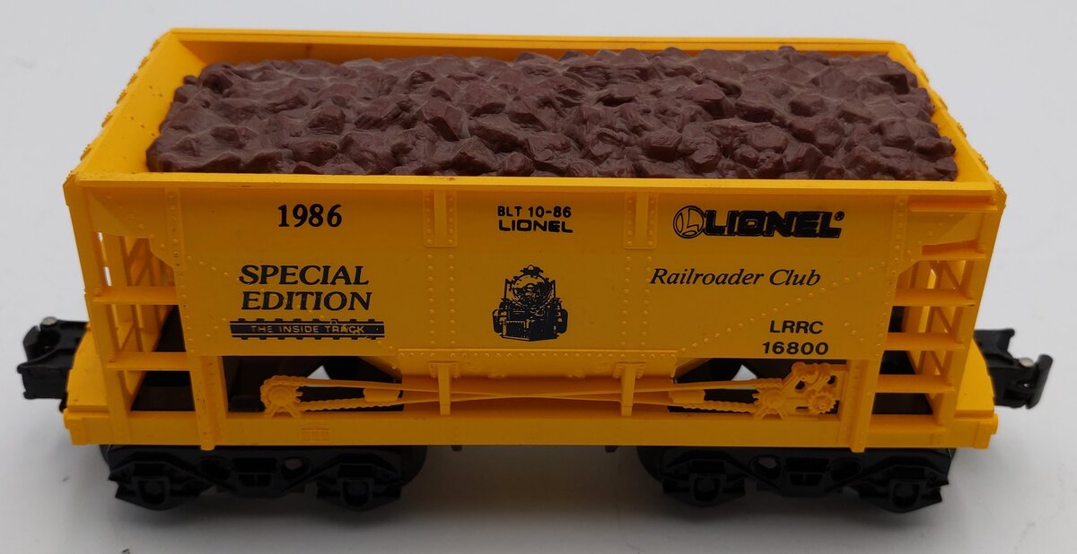 Lionel 6-16800 O Gauge Lionel Railroader Club Ore Car EX/Box