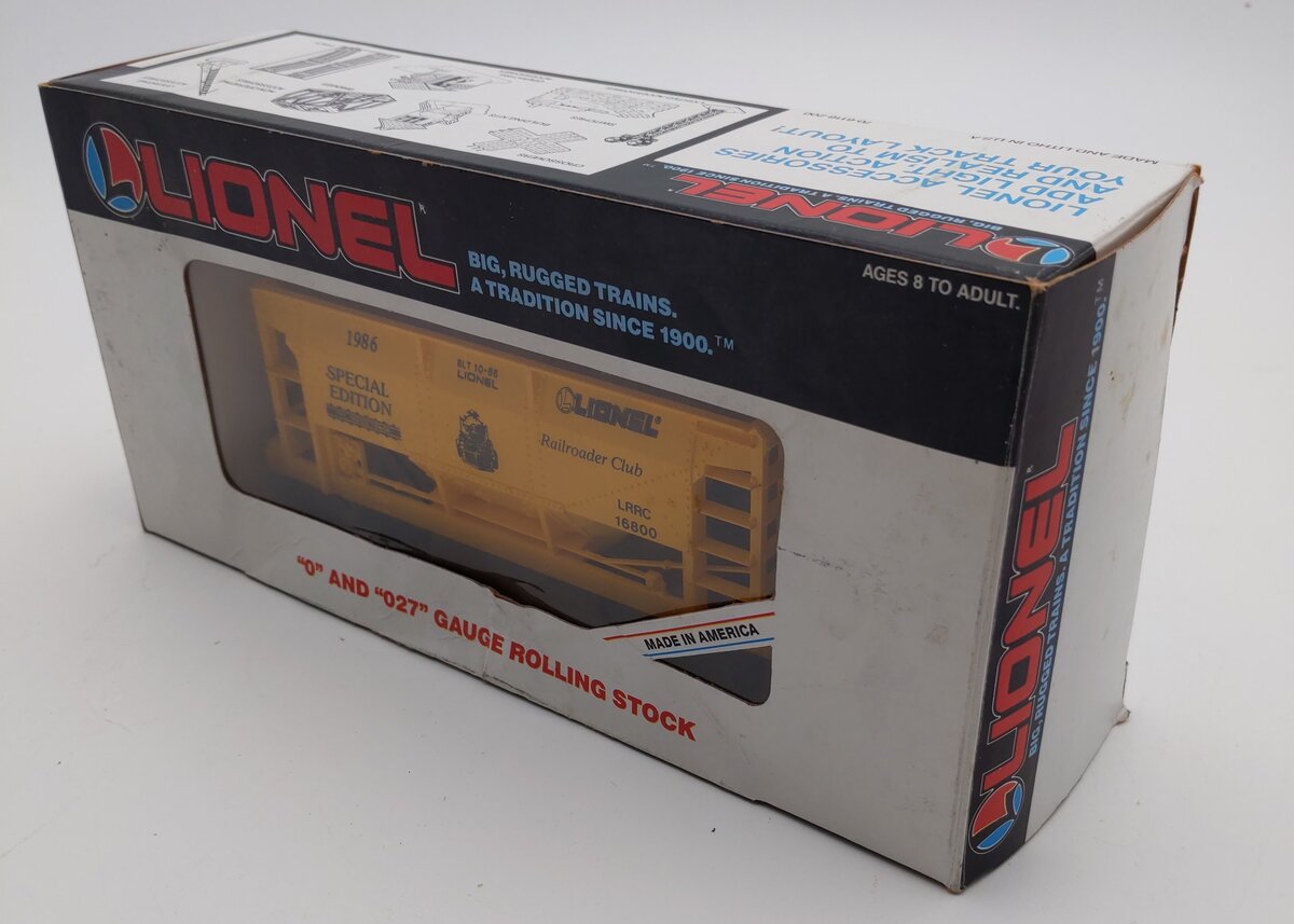 Lionel 6-16800 O Gauge Lionel Railroader Club Ore Car EX/Box