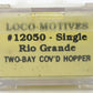 Loco-Motives 12050 N Scale Rio Grande 2-Bay Covered Hopper #18400 EX/Box
