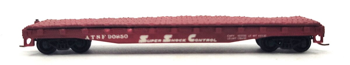 Bachmann 17302 HO Atchison, Topeka and Santa Fe 52'' Flat Car #90850 EX
