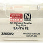 Micro-Trains 32050/2 N-Scale Santa Fe 50' Steel Plug Door Boxcar #6160 LN/Box