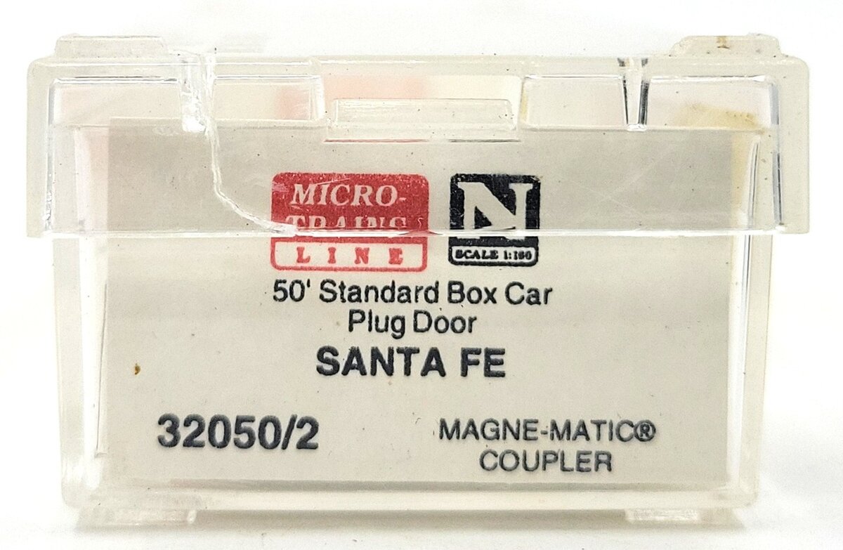 Micro-Trains 32050/2 N-Scale Santa Fe 50' Steel Plug Door Boxcar #6160 LN/Box