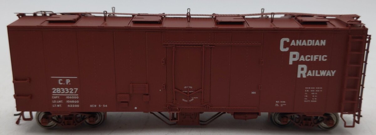 True Line Trains 300493 HO Canadian Pacific 8 Hatch Block Letter Boxcar #283327 LN/Box