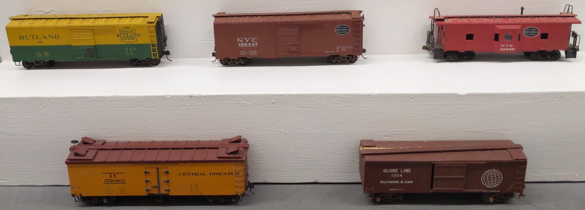 American Models S Scale Custom Freight Cars #1354,20200,55682,180444,299 [5] VG