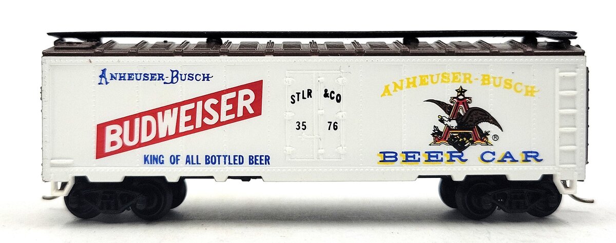 Model Power 3725 N Budweiser Beer Reefer Car #3576 LN/Box