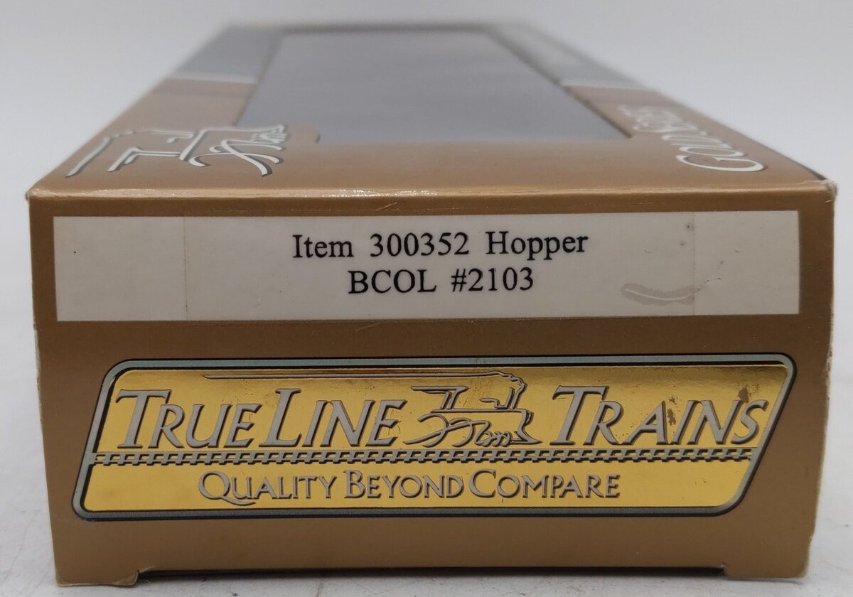 True Line Trains 300352 HO Scale BCOL Hopper #2103 LN/Box