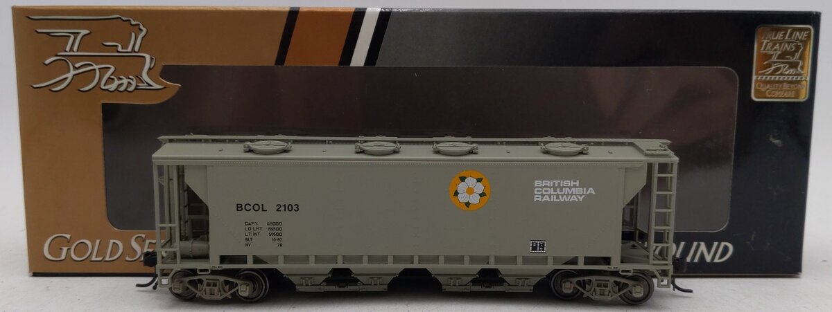 True Line Trains 300352 HO Scale BCOL Hopper #2103 LN/Box