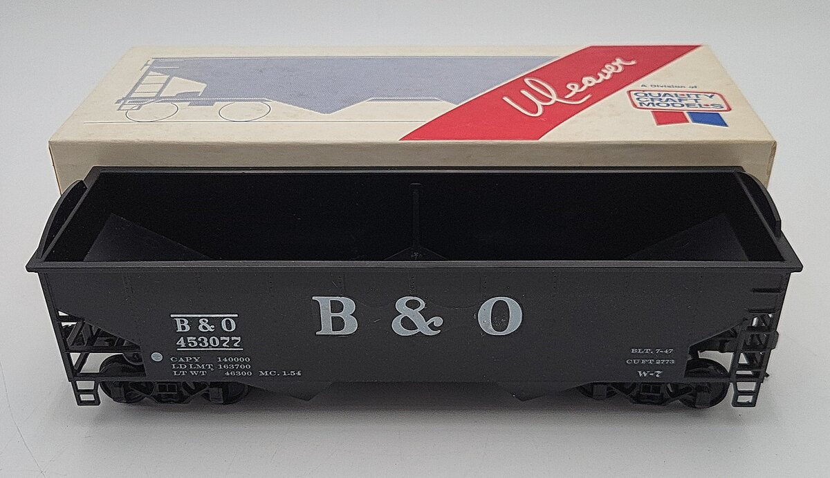 Weaver O Scale Baltimore and Ohio Hopper Car #453077 (2-Rail) EX/Box